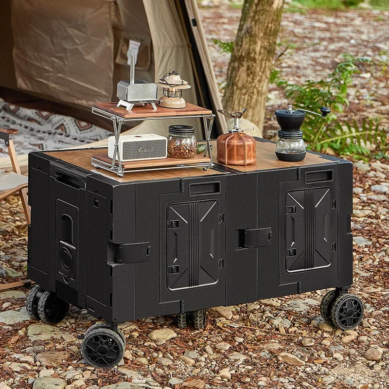 Outdoor Camping Trolley - Chariot de camping multifonctionnel pour l'extérieur,
