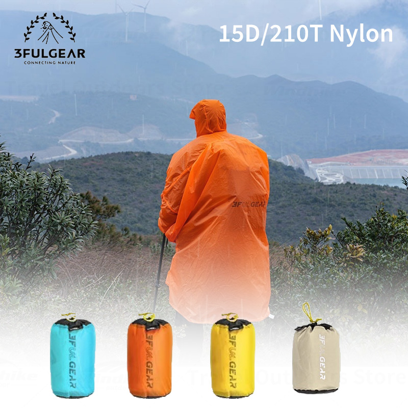 Camping Rain Poncho - 3F UL GEAR 2026 Imperméable de