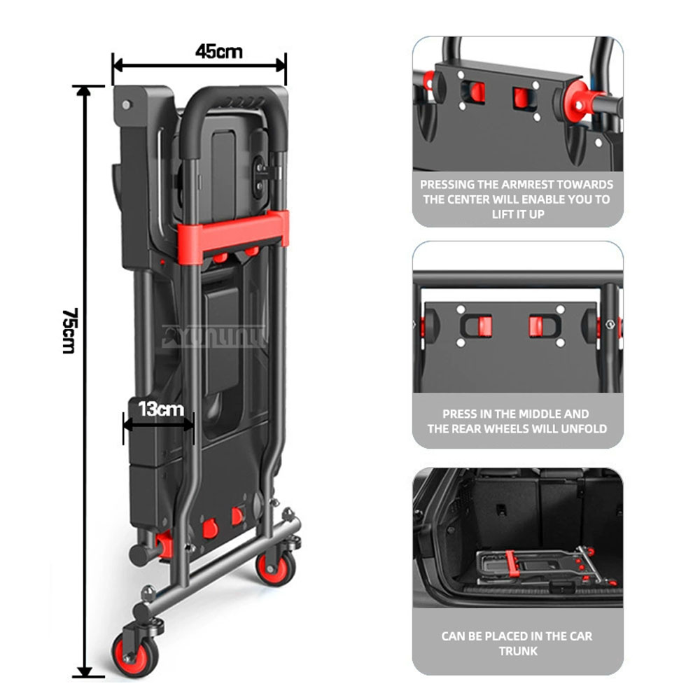 Chariot pliable multifonctionn - Outdoor Camping Trolley avis et prix